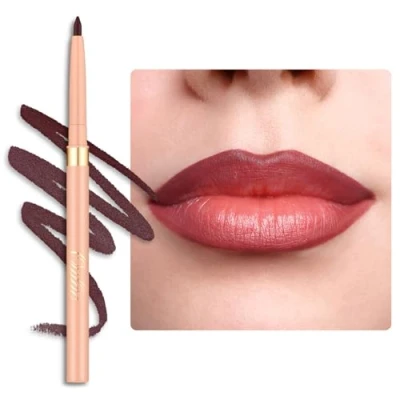 Abbildung von OULAC Pflaume Lipliner Wasserfest, Drehbarer Langanhaltender Lippenkonturenstift mit Mattes Finish, Hochpigmentiert und Geschmeidig, Konturieren Sie Ihre Lippen, Vegan (L07) Heartfelt