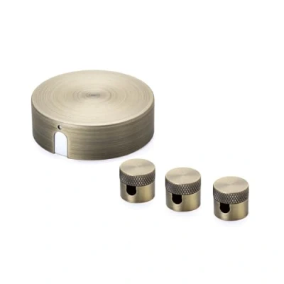 Abbildung von ORION LIGHTSTYLE Verteilerset mit Verteilerdose inkl. 3 Pins Deckenpin Baldachin Deckendose Rosette Abzweigdose Abdeckung Patina Antik