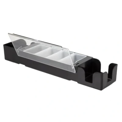 Abbildung von Bar Aufbewahrungsbox für Servietten und Gewürze, 95 x 605 155 mm, Restaurant, kommerzielle Zwecke, schwarz