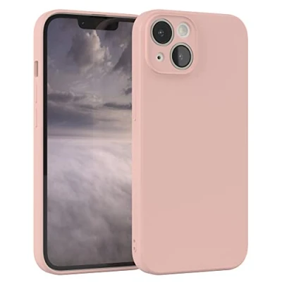 Abbildung von EAZY Case Silikonhülle für iPhone 14 Hülle Silikon Altrosa weich stoßfeste Handyhülle Schutzhülle mit Kameraschutz Dünn Premium Schutz Cover TPU Phone Bumper in Pastell Rosa