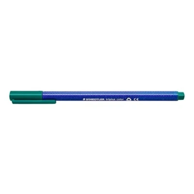 Abbildung von Staedtler 323 38 Fasermaler Triplus Farbe Dreikantschaft im Kartonetui, auswaschbar, circa 1 mm, 10 Stück, Seegrün
