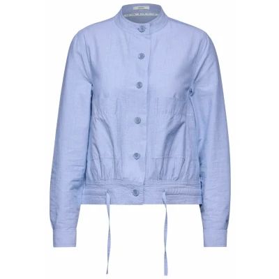 Abbildung von CECIL Damen B212149 Chambray Jacke, Blouse Blue, XXL