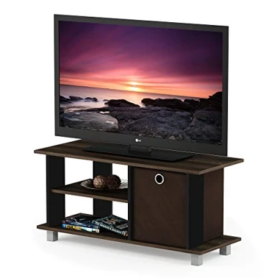Abbildung von Furinno Simplistic TV Schrank mit Ablagefach, holz, Columbia Walnut/Dunkelbraun, 32.51 x 80 38.35 cm