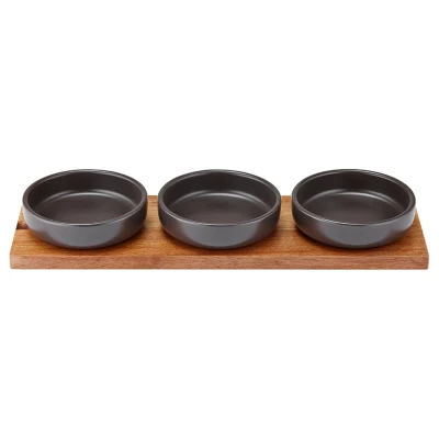 Abbildung von ladelle HOST Schalen &amp; Tablettset anthrazit