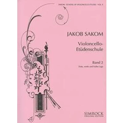 Abbildung von Violoncello Etüden Schule: Erste, weite und halbe Lage. Heft 2. Violoncello.