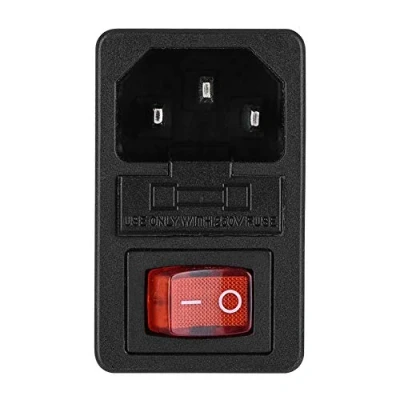 Abbildung von KSTE U Stecker 15A 220V / 110V Stromversorgung Switch/Adapter Socket Module mit Einer Sicherung for 3D Drucker