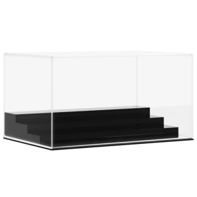 Abbildung von vidaXL Vitrine, Schaukasten Staubschutz, Sammlervitrine für Sammlerstücke Spielzeug Figuren, Ausstellungsbox Acrylbox, Transparent Acryl