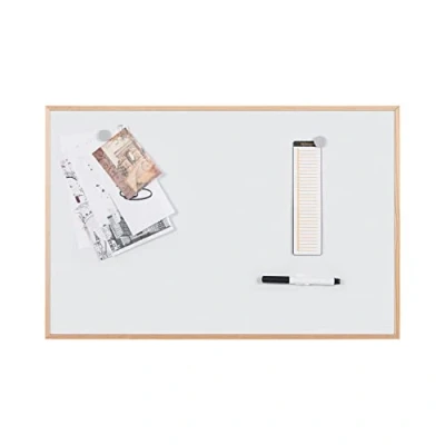Abbildung von Bi Office Earth New Basic Magnettafel, 58,5 x 38,5 cm, lackierte Stahloberfläche, PEFC Rahmen aus Kiefernholz
