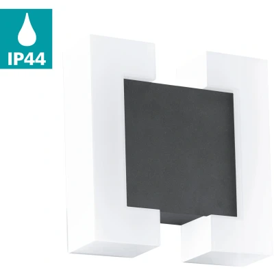 Abbildung von Eglo 95988 LED Outdoor Wandleuchte SITIA anthrazit weiß L:18cm H:18cm T:5,5cm IP44