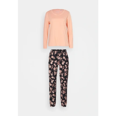 Abbildung von Lascana Nachtwäsche Set, Damen, Größe: 36/38, Apricot/black