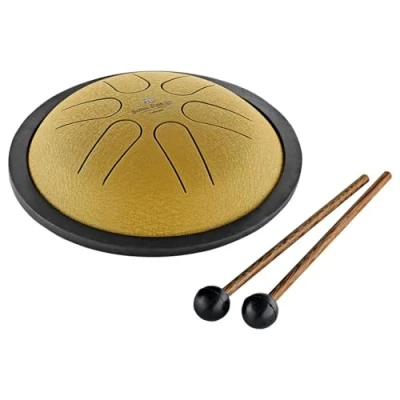 Abbildung von Sonic Energy 6 Zoll Zungentrommel H Dur, Töne Für Meditation, Yoga, Kinder Inkl. Schlägel und Tasche Gold (MSTD3G)