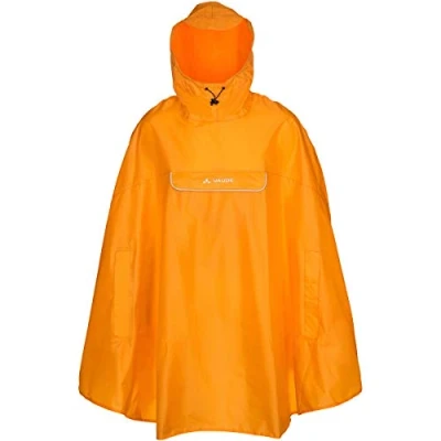Abbildung von VAUDE Valdipino Rad Regenponcho Leicht, Wasserdicht &amp; Umweltfreundlich Bluesign® zertifiziert mit Eco Finish Integrierte Tasche Green Shape Label