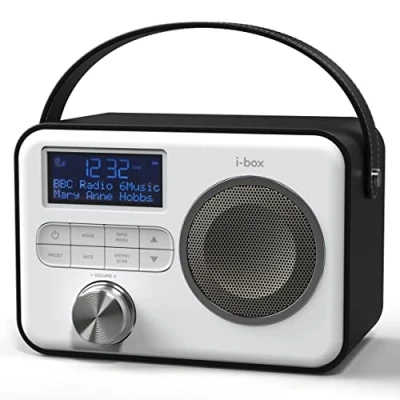 Abbildung von DAB Radio Tragbar, Bluetooth Lautsprecher, Plus/DAB Radio, FM Netz oder Batteriebetrieben, tragbarer USB Aufladung für 10 Stunden Wiedergabe