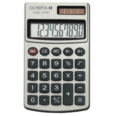 Abbildung von OLYMPIA Taschenrechner LCD 1110 silber