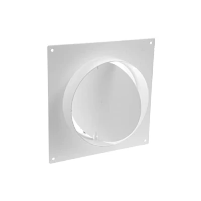 Abbildung von 150 mm Rohrverbinderflansch, Kunststoff, gerader Rohrflansch für Heizung, Kühlung, Belüftungssystem (15 cm mit Ventil)
