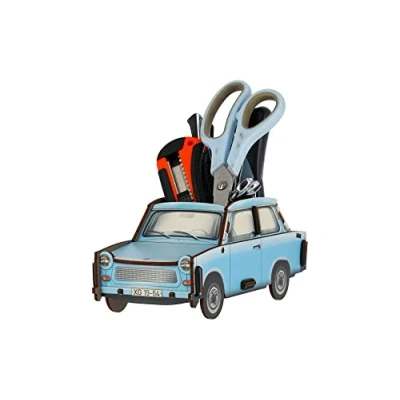 Abbildung von Werkhaus Stiftebox &quot;Trabant 601&quot;, kristallblau
