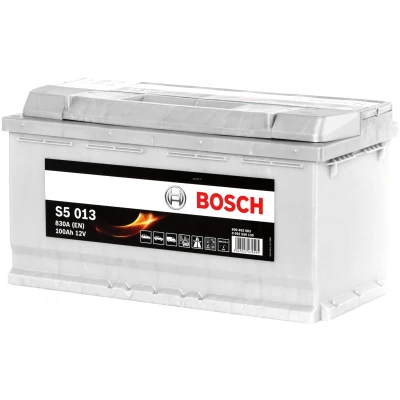 Abbildung von BOSCH S5 0 092 S50 130 Batterie 12V 100Ah 830A B13 MERCEDES BENZ: C Klasse Limousine, SL Cabrio, Sprinter 3 T Bus, VOLKSWAGEN: Touareg I