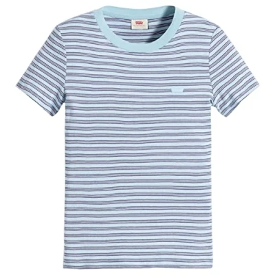 Abbildung von Levis T Shirt &quot;TEES SS RIB BABY TEE&quot;, mit kleiner Logostickerei