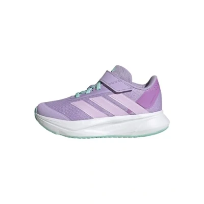 Abbildung von adidas Performance Duramo Unisex Laufschuh Straße für Kinder, Größe: 32, Powder plum/ice lavender/flash aqua Schuhe
