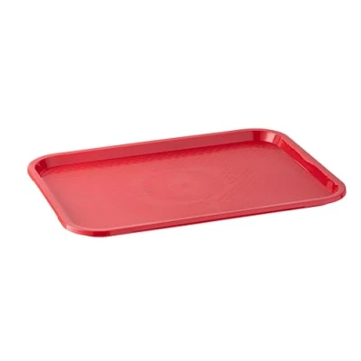 Abbildung von APS Fast Food Tablett, bruchsicheres und spülmaschinenfestes Serviertablett, Made in Germany, 35 x 27 cm, Höhe 2 rot