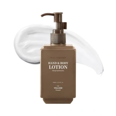 Abbildung von [VILLAGE11FACTORY] WILL COMFORT HAND &amp; BODY LOTION (300ml) Koreanische Pflege Körper und Handlotion Vegan Entspannend Hinoki Jasmin Aromatherapie