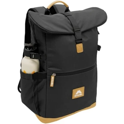 Abbildung von MIXIRL® XXL Familienrucksack Baby Wickelrucksack schwarz【30 35L】 Wickeltasche Rucksack mit Wickelunterlage, Haken, Thermofach für unterwegs diaper bag Babytasche Mama &amp; Papa