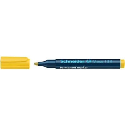 Abbildung von Schneider Schreibgeräte Permanentmarker Maxx 133, 1+4 mm, gelb