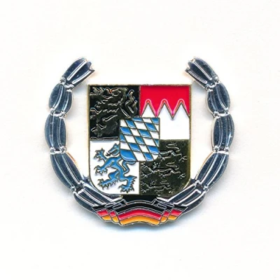 Abbildung von hegibaer Anstecknadel Freistaat Bayern Wappen München Deutschland Flagge Pin Anstecker 0909 (1 tlg), echt edel