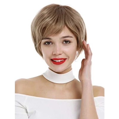 Abbildung von WIG ME UP YZF 4015 12T16 Perücke Damen kurz Kurzhaarfrisur Pixie Cut fransig voluminös Hellbraun Blond gesträhnt