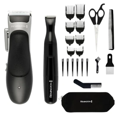 Abbildung von Remington Stylist HC367 Haarschneidemaschine mit selbstschärfenden Keramikklingen (25 teiliges Set inkl. und Detailschneider, 8 Kammlängen (3 mm 25 mm), 40 Minuten Nutzung,