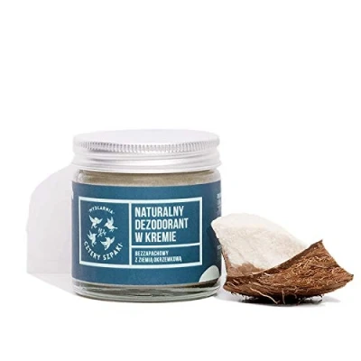 Abbildung von Four Starlings Soapmakers natürliches, farbloses Creme Deodorant mit Kieselgur, Pfeilwurzelpulver, Sheabutter, absorbiert Schweiß, beruhigend, ohne Duft, 1 Tiegel x 60 ml
