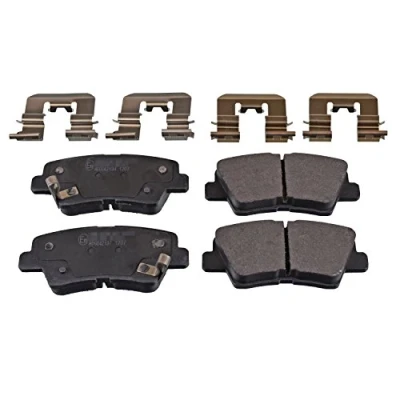 Abbildung von BLUE PRINT ADG042134 Bremsbelagsatz Hinterachse mit akustischer Verschleißwarnung Anti Quietsch Blech KIA: Optima / K5 Sportswagon,