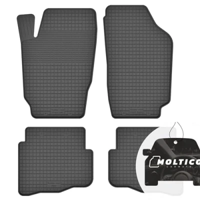 Abbildung von Gummimatten mit Rand Auto Fußmatten Gummi Automatten Passgenau 4 teilig Set passend für Volkswagen Fox 2003 2011