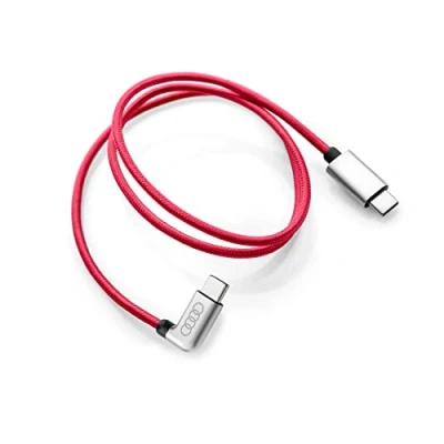 Abbildung von Audi 4K0051435 Ladekabel USB C Power Delivery PD Kabel gewinkelt, Länge: 70cm, rot