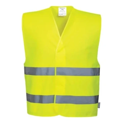 Abbildung von Portwest Zwei Reflex Streifen Warnschutzweste, Größe: 4X/5X, Farbe: Gelb, C474YER4X/5X