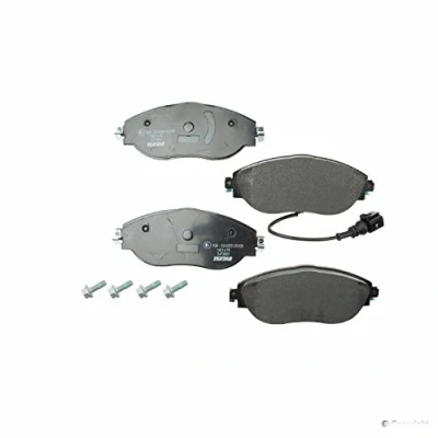 Abbildung von TEXTAR 2473801 Bremsbelagsatz mit integriertem Verschleißwarnkontakt Bremssattelschrauben VOLKSWAGEN: Sharan II, Passat B8 Variant