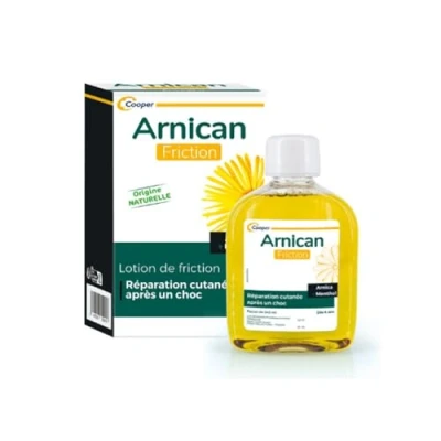 Abbildung von ARNICAN Reibungslotion auf Basis von Arnika und Menthol Hautreparatur nach einem Schock natürlicher Ursprung 240 ml Flasche