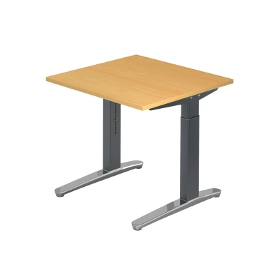 Abbildung von Hammerbacher Schreibtisch XB08 Buche/Graphit Kufe poliert