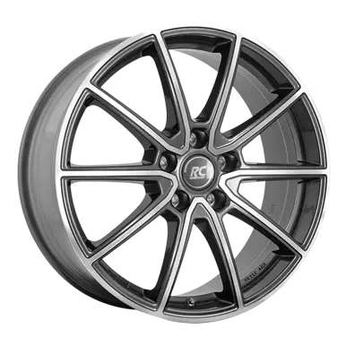 Abbildung von RC Design 5 loch 17Zoll 98mm Alufelge RC32 Grau frontpoliert 0620072105 Felge 7Zoll 41mm 58,1mm