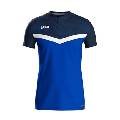 Abbildung von JAKO Iconic Poloshirt Herren &amp; Damen Royal/Marine M Atmungsaktives Unisex Freizeit Shirt mit Keep Dry Funktion, 100% recyceltes Polyester