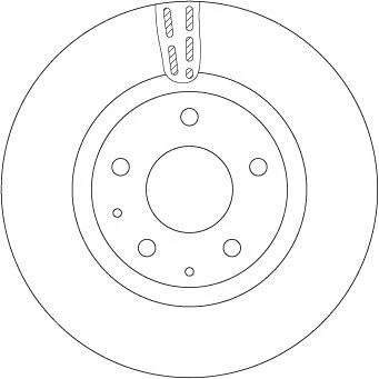 Abbildung von Bremsscheibe TRW DF6575