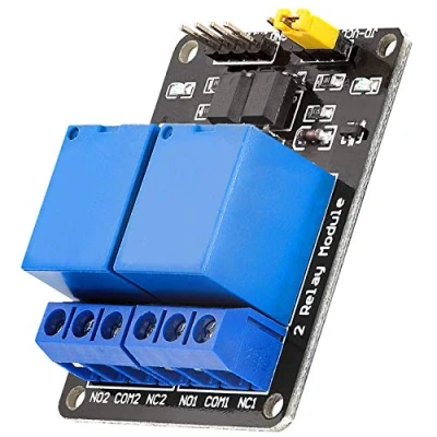 Abbildung von AZDelivery 2 Relais Modul 5V mit Optokoppler Low Level Trigger kompatibel Arduino inklusive E Book!