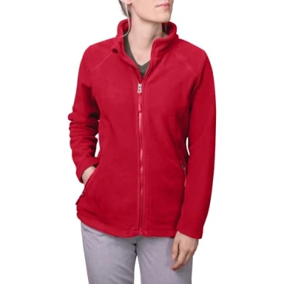 Abbildung von HRM Women&#039;s Full Zip Fleece Jacket, Rot, 1202