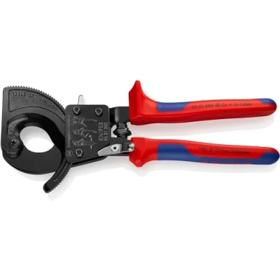 Abbildung von Knipex 95 31 250, Seitenschneiderzange, 3,2 cm, Stahl, Kunststoff, Blau, Rot, 250 mm