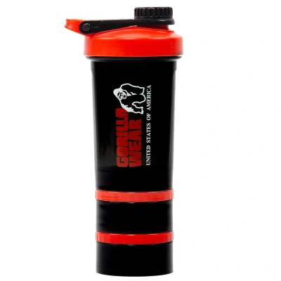 Abbildung von Gorilla Wear Shaker GO Trinkflasche, Größe: One Size, Red