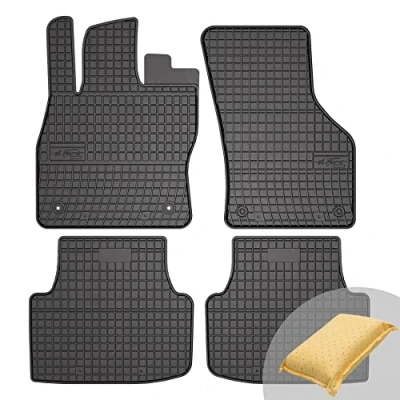 Abbildung von FROGUM EL Toro Gummimatten Ganzjähriges Set von Autofussmatte Auto Fußmatten für SEAT Leon IV ab 2020 Beständiges Gummi Material 1,5cm Schutzkante