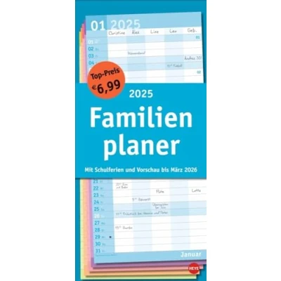 Abbildung von HEYE Wandkalender Basic Familienplaner 2025