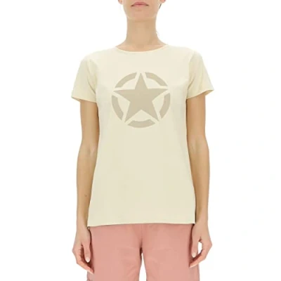 Abbildung von JEEP O102758 M509 J Damen T Shirt Star Großer Aufdruck J23S Almond/Gobi Sand L
