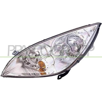 Abbildung von PRASCO MB3244904 Scheinwerfer links H7/H7 gelb mit Blinklicht für Rechtsverkehr Stellmotor LWR MITSUBISHI: Colt 6, VI CZC Cabrio