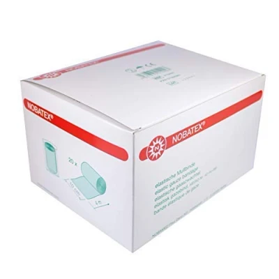 Abbildung von Nobatex Mullbinden Elastisch 10 cmx4 m i 20 St